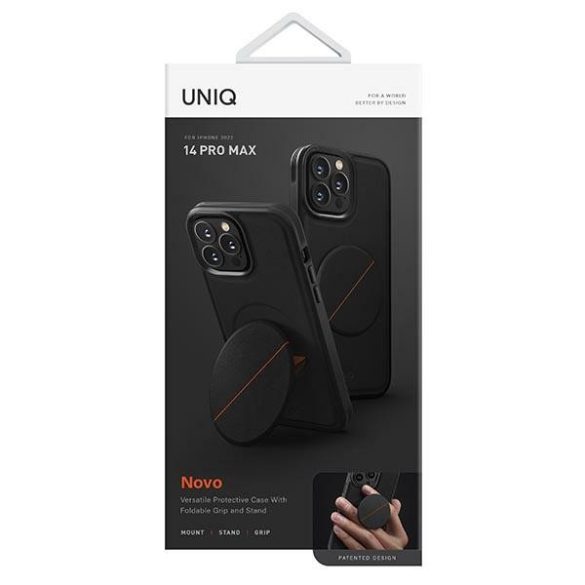 Uniq etui Novo iPhone 14 Pro Max 6,7" fekete tok
