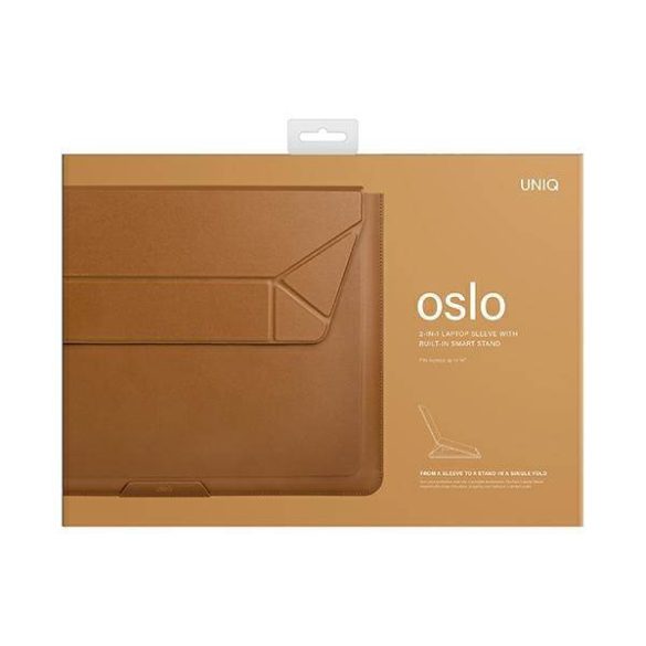 UNIQ Tok Oslo laptop Sleeve 14" barna tok