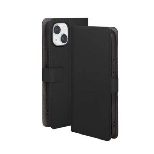 UNIQ etui book Journa iPhone 14 Plus / 15 Plus 6.7" éjfekete tok