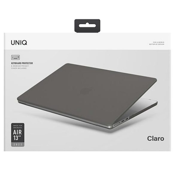 UNIQ etui Claro MacBook Air 13 (2022) szürke/füstszürke