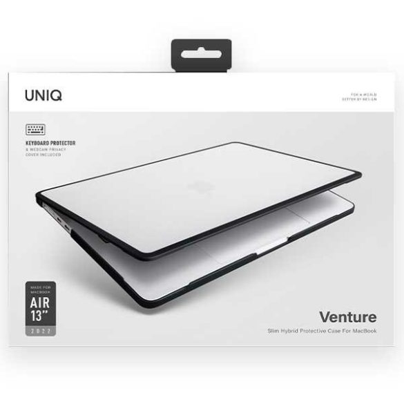 UNIQ etui Venture MacBook Air 13" (2018- 2022) fekete
