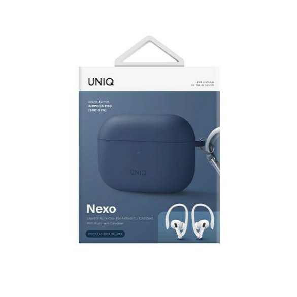 UNIQ etui Nexo Nexo AirPods Pro 2 gen szilikon (2022/2023) kaspián kék tok