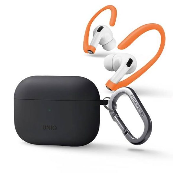 UNIQ etui Nexo Nexo AirPods Pro 2 gen szilikon (2022/2023) szénszürke tok