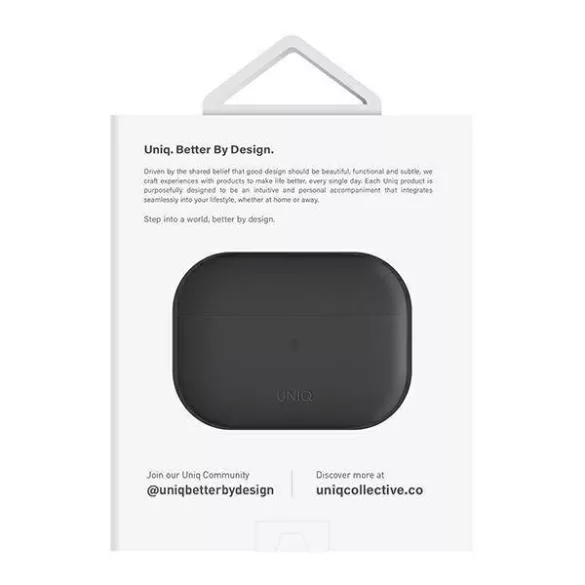 UNIQ Lino tok AirPods Pro 2 gen szilikon hamuszürke