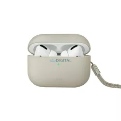   UNIQ etui Lino AirPods Pro 2 gen szilikon (2022/2023) bézs tok