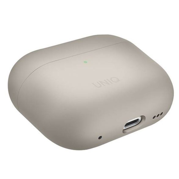 UNIQ etui Lino AirPods Pro 2 gen szilikon (2022/2023) bézs tok