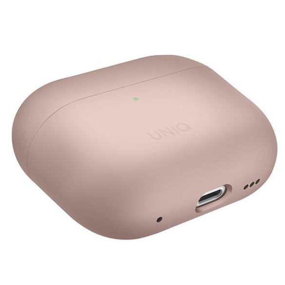 UNIQ etui Lino AirPods Pro 2 gen szilikon (2022/2023) rózsaszínű tok