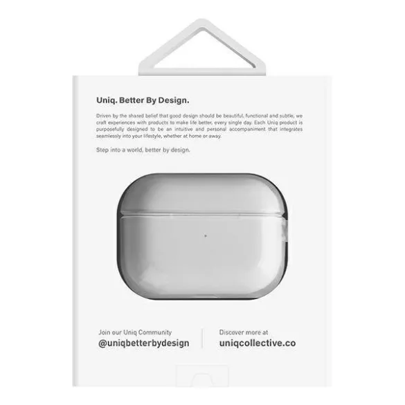 UNIQ Glase tok AirPods Pro 2 gen fényes átlátszó