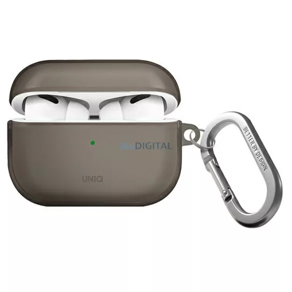 UNIQ Glase tok AirPods Pro 2 gen fényes füst