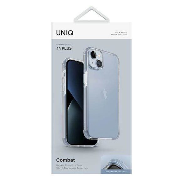 UNIQ etui Combat iPhone 14 Plus / 15 Plus 6.7" sarkvidéki kék tok