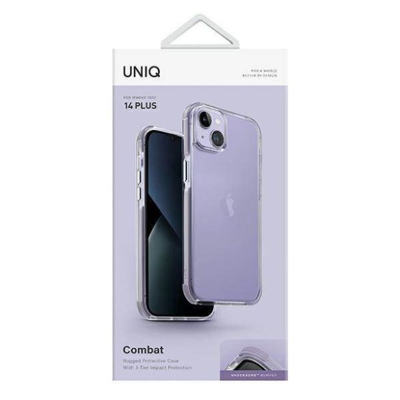 UNIQ etui Combat iPhone 14 Plus / 15 Plus 6,7" lila levendula tok
