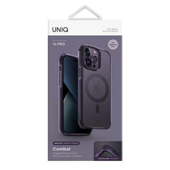 UNIQ Tok Combat iPhone 14 Pro 6,1" Magclick Charging lila tok