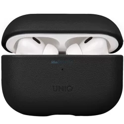   UNIQ etui Terra AirPods Pro 2 gen. Valódi bőr (2022/2023) fekete tok