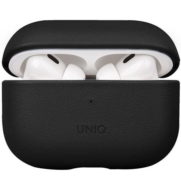 UNIQ etui Terra AirPods Pro 2 gen. Valódi bőr (2022/2023) fekete tok