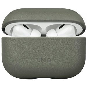 UNIQ etui Terra AirPods Pro 2 gen. Eredeti bőr (2022/2023) zöld tok