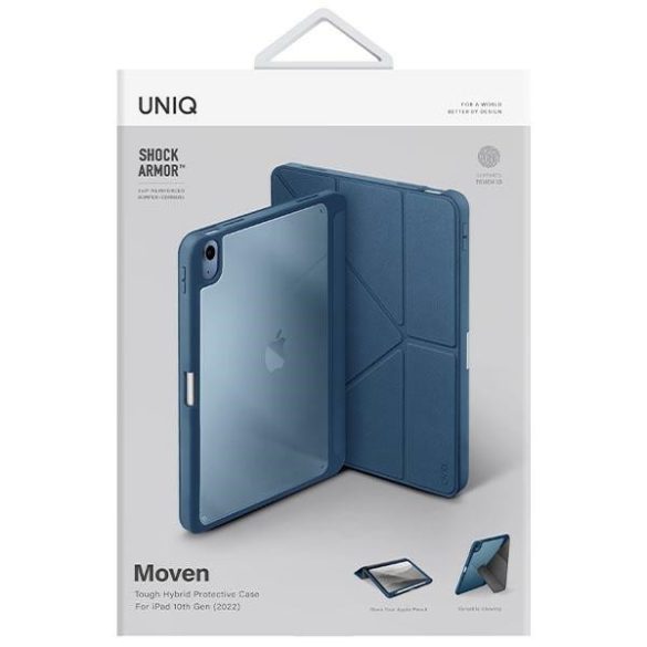 UNIQ etui Moven iPad 10 gen. (2022) kék