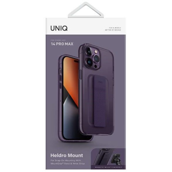 UNIQ etui Heldro Mount iPhone 14 Pro Max 6,7" lila tok