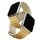 UNIQ Revix Premium szíj AppleWatch Series1-8/SE/SE2/SE3 8/40/41 Edition Reversible Mag sárga-bézs színben