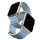UNIQ Revix Premium szíj Apple Watch 38 / 40 / 41 mm - fehér-kék UNIQ Revix Premium szíj Apple Watch 38 / 40 / 41 mm - fehér-kék
