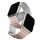 UNIQ Revix Premium szíj Apple Watch Series 1-8/SE/SE2/3/Ultra1/2/3 42/44/45/45/49 Edition rózsaszín-fehér