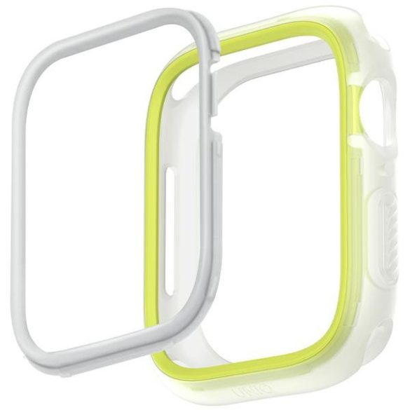 UNIQ Moduo tok Apple Watch Series 4/5/6/7/8/9/SE/SE2 44/45mm - lime-fehér