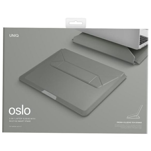 UNIQ etui Oslo laptop tok 14" zöld