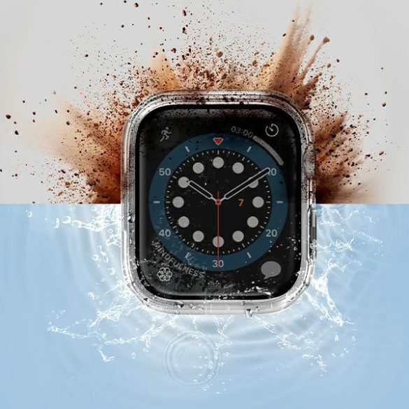 UNIQ Nautic tok Apple Watch Series 7/8/ 9 45mm - átlátszó