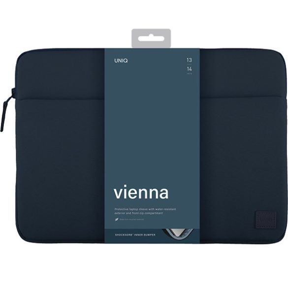 UNIQ etui Vienna laptop tok 14" kék Vízálló RPET