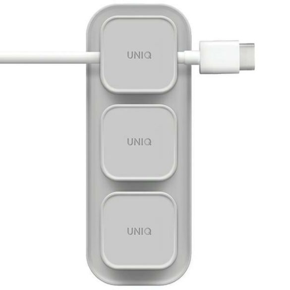 UNIQ Pod Mag mágneses kábelrendező + alap szürke