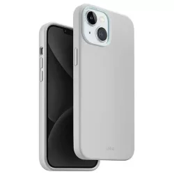   UNIQ etui Lino Hue iPhone 15 6.1" Magclick Charging szürke tok