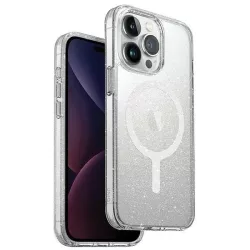   UNIQ etui LifePro Xtreme iPhone 15 Pro 6.1" Magclick Charging átlátszó flitteres fényes tok