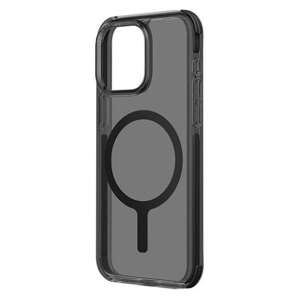 UNIQ etui Combat iPhone 15 Pro 6.1" Magclick töltő carbon fekete tok