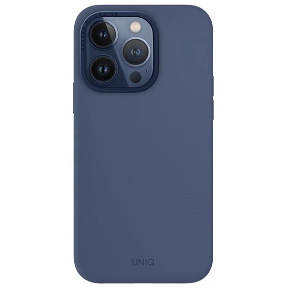 UNIQ etui Lino Hue iPhone 15 Pro 6.1" Magclick Charging tengerészkék tok