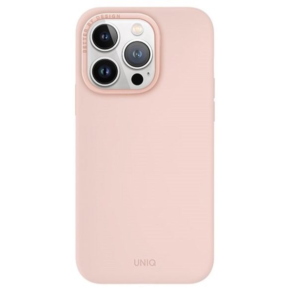 UNIQ etui Lino Hue iPhone 15 Pro 6.1" Magclick Charging rózsaszín tok