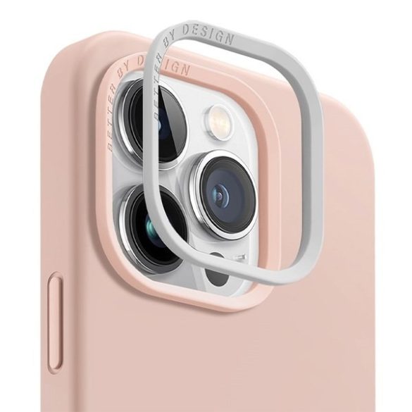 UNIQ etui Lino Hue iPhone 15 Pro 6.1" Magclick Charging rózsaszín tok