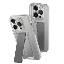   UNIQ etui Heldro MountStand iPhone 15 Pro 6.1" átlátszó tok