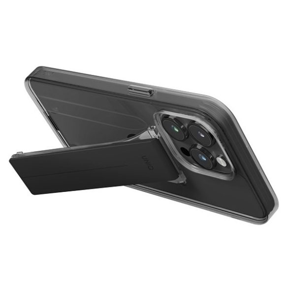 UNIQ etui Heldro MountStand iPhone 15 Pro 6.1" szürke tok