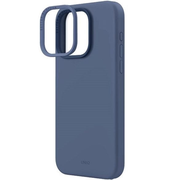 UNIQ etui Lino Hue iPhone 15 Pro Max 6.7" Magclick Charging tengerészkék tok