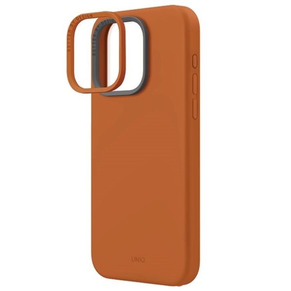 UNIQ etui Lino Hue iPhone 15 Pro Max 6.7" Magclick Charging narancssárga tok