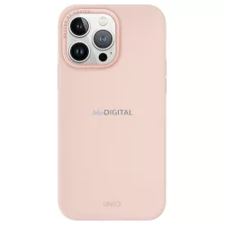   UNIQ etui Lino Hue iPhone 15 Pro Max 6.7" Magclick Charging rózsaszín tok