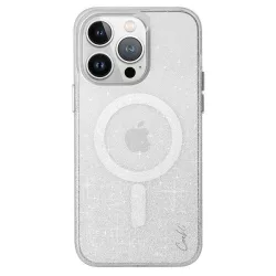   UNIQ etui Coehl Lumino iPhone 15 Pro 6.1" mágneses töltő ezüst tok
