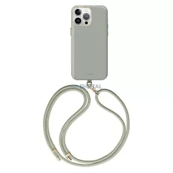   UNIQ etui Coehl Creme iPhone 15 Pro 6.1" mágneses töltő zsálya tok