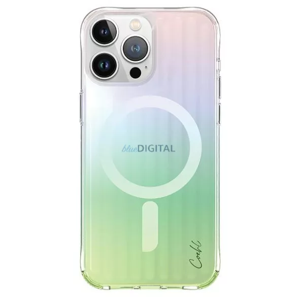 UNIQ etui Coehl Lineáris iPhone 15 Pro Max 6.7" mágneses töltés opál/irizáló tok