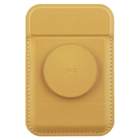 UNIQ Flixa mágneses kártyatárca MagSafe támogatással sárga