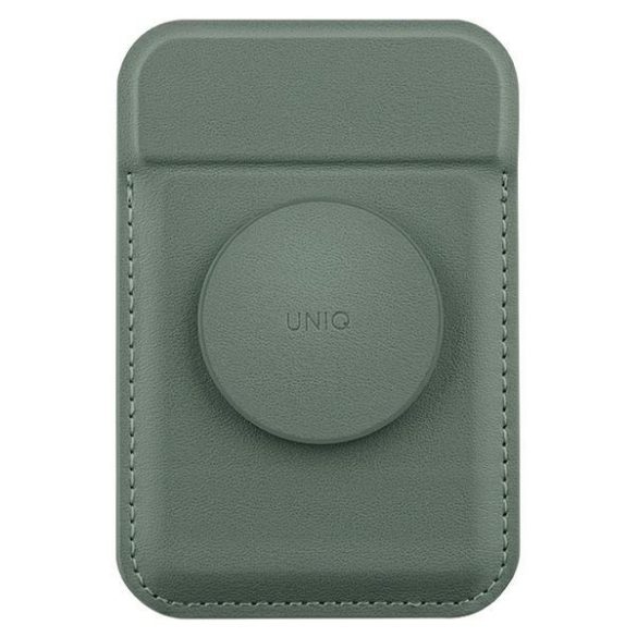 UNIQ Flixa mágneses kártyatárca MagSafe támogatással zöld