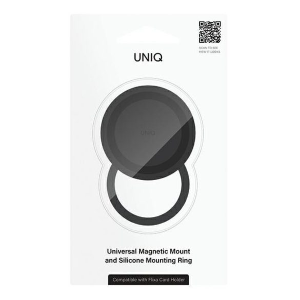UNIQ Flixa mágneses talapzat mágneses rögzítő talapzat fekete