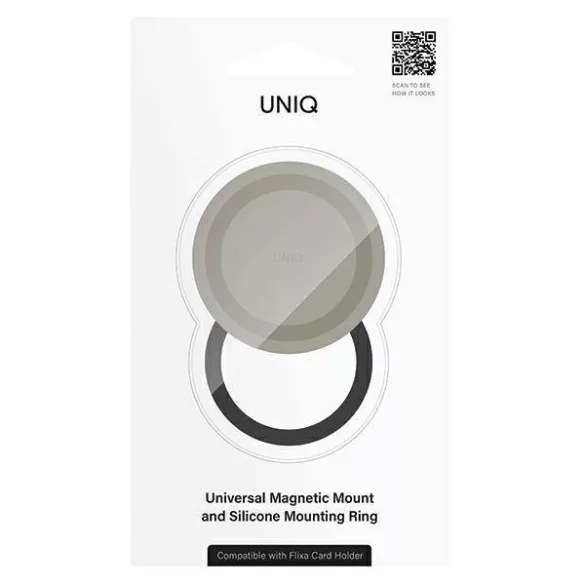 UNIQ Flixa mágneses talapzat mágneses rögzítő talapzat szürke