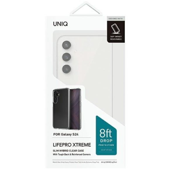 UNIQ tok etui LifePro Xtreme Samsung S24 S921 átlátszó