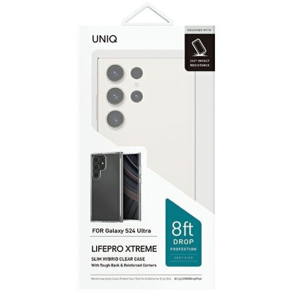 UNIQ tok etui LifePro Xtreme Samsung S24 Ultra S928 átlátszó