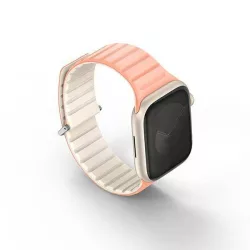   UNIQ szíj Revix Evo Apple Watch Series 1-9/SE/SE2/SE3 38/40/41mm fordítható mágneses rózsaszín